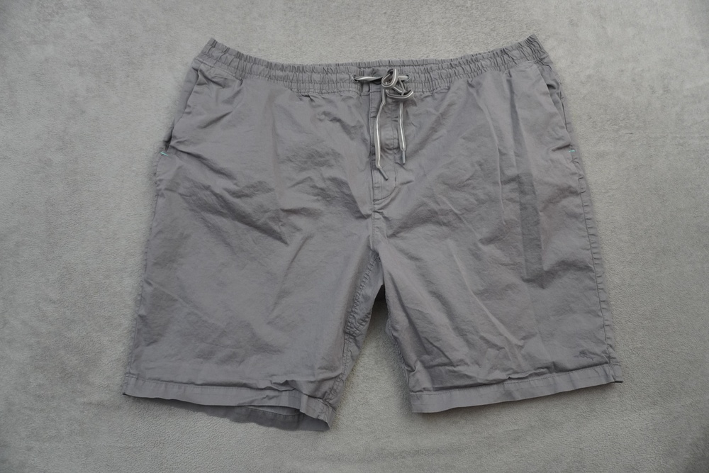 Tommy Bahama Shorts Mens 3XLT Gray Chino Elastic Waist Drawstring 10" Inseam